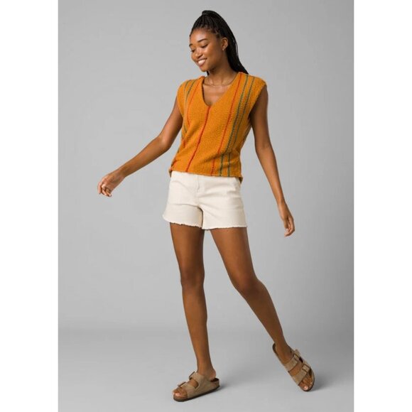 Prana Orange Muscle Tee with Red and Blue Stripes - Picture 11 of 11